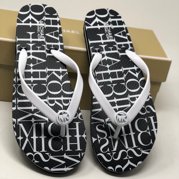 michael kors eva flip flops